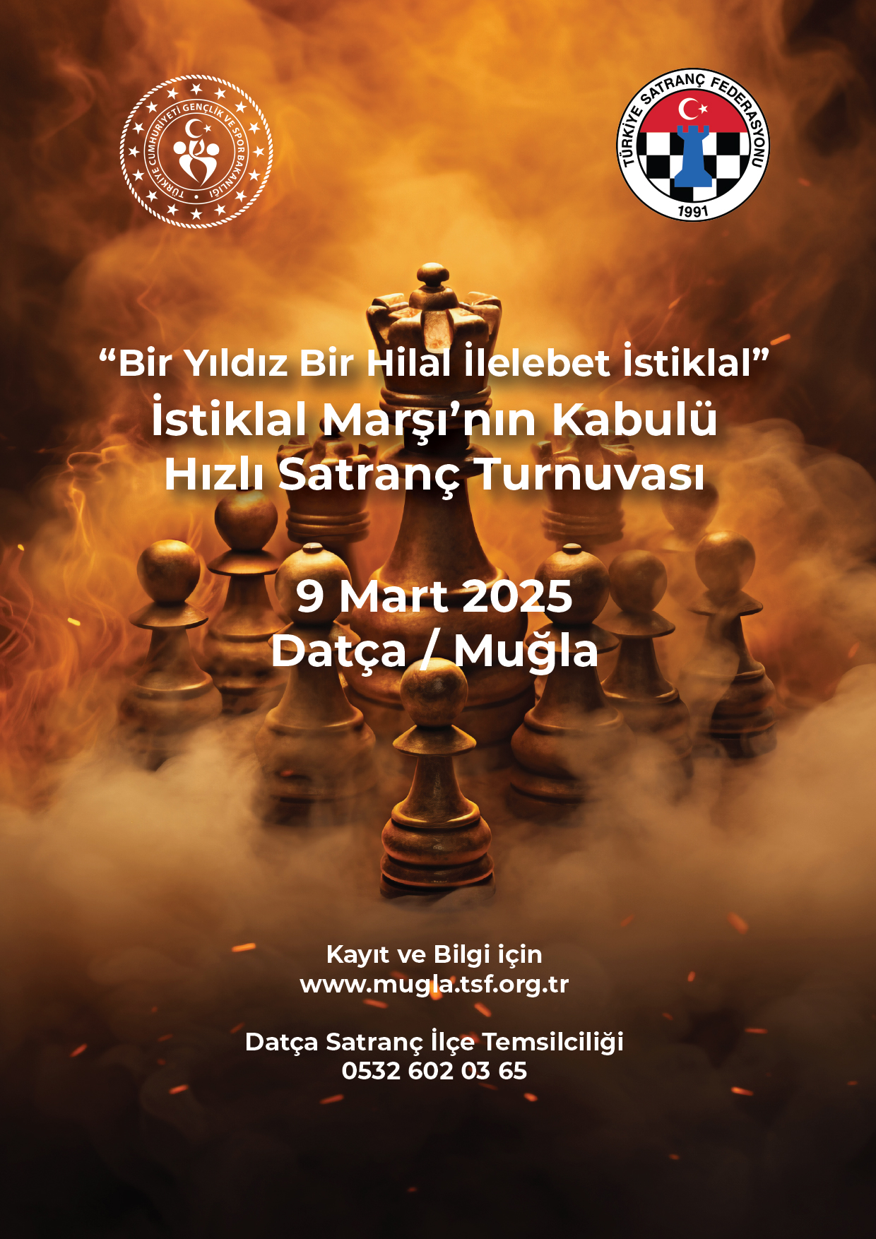 “Bir Yıldız Bir Hilal İlelebet İstiklal” İstiklal Marşı’nın Kabulu Satranç Turnuvası